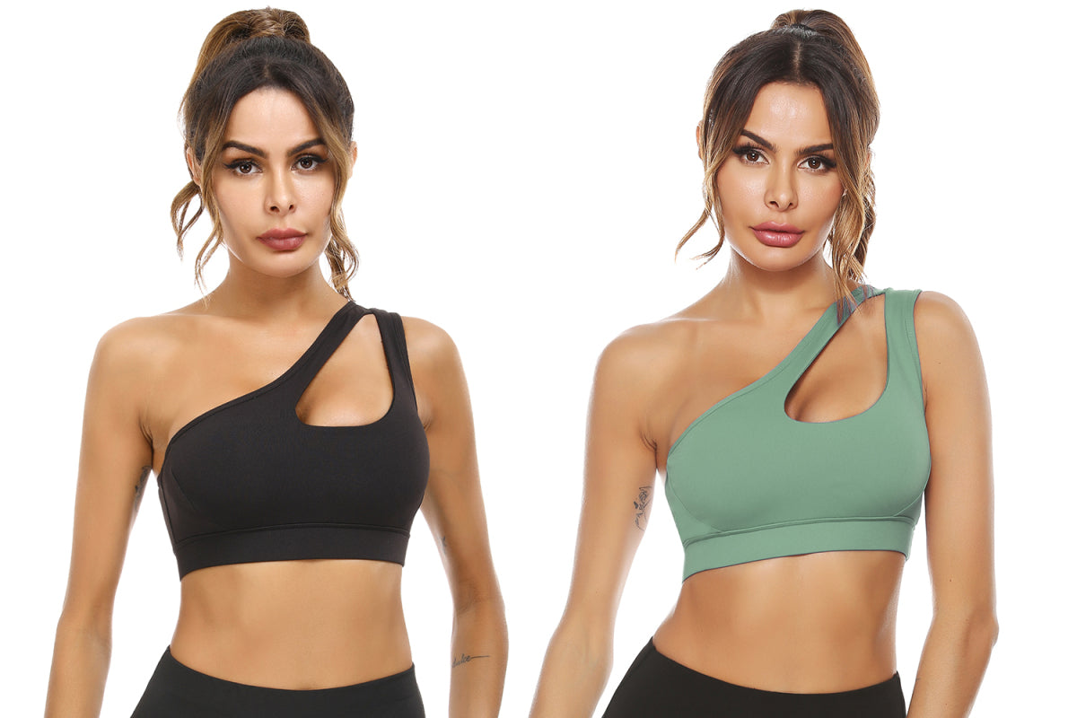 One-Shoulder Bra Beautiful Back Shockproof Running Sports
